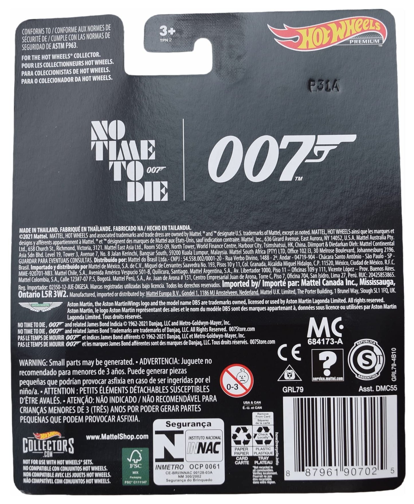 Hot Wheels - No Time to Die Aston Martin Valhalla Concept - James Bond 007