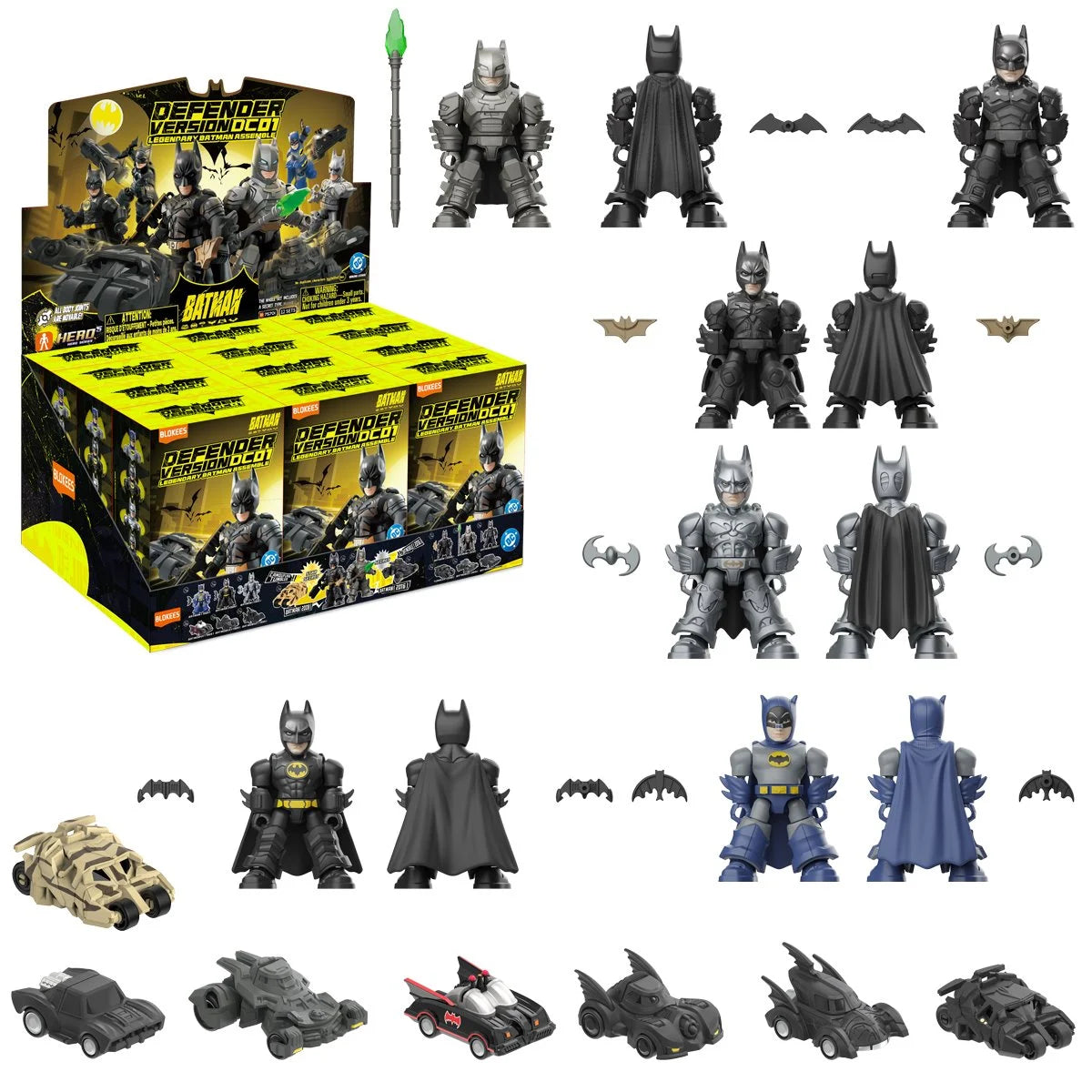 Blokees - DC Defender Version 01 Legendary Batman Mini Model Kit - One Blind Box