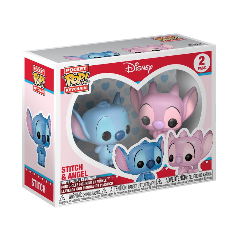 Funko POP!  Keychain - Stitch & Angel 2-Pack