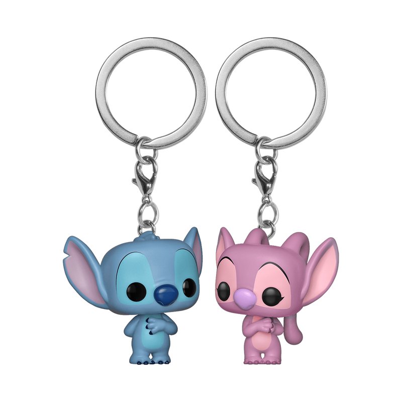 Funko - Pop! Keychain Stitch & Angel 2-Pack