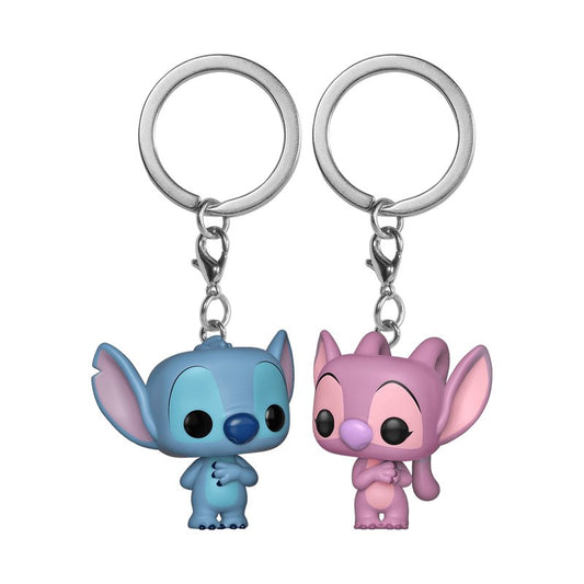 Funko POP!  Keychain - Stitch & Angel 2-Pack