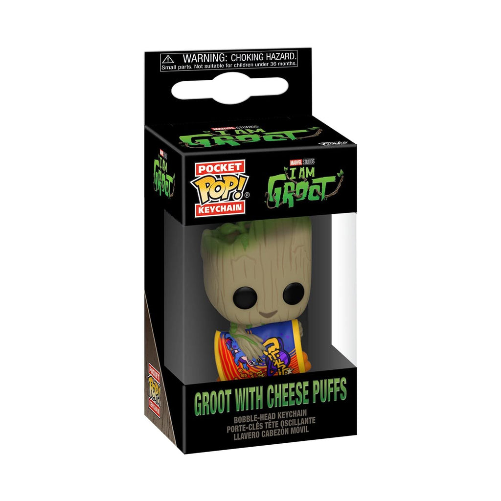 Funko POP! Keychain Marvel - Groot with Cheese Puffs