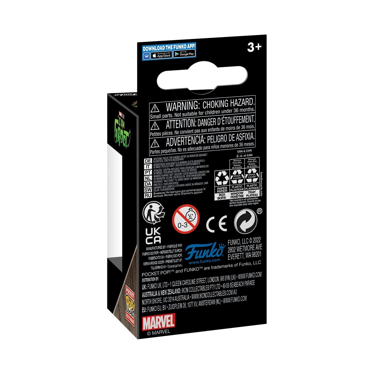 Funko POP! Keychain Marvel - Groot with Cheese Puffs